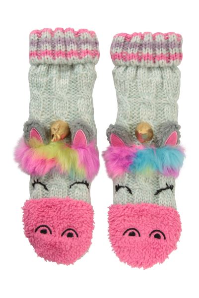 Original Mountain Warehouse Pink Character Kids Grippi Socks