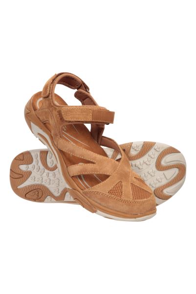 Brown Hot Mountain Warehouse Sussex Womens Covered Sandals