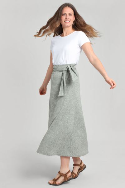 Brands Riverside Womens Recycled Midi Skirt Khaki Mountain Warehouse
