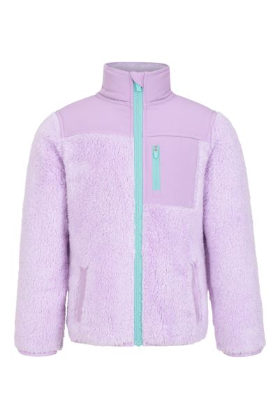 Kids Cosy Recycled Sherpa Fleece Lilac Collection Mountain Warehouse