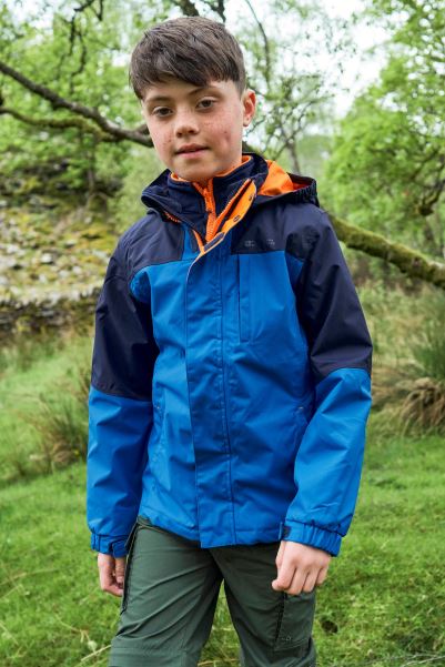Climb Kids 3-In-1 Waterproof Jacket Mountain Warehouse Fashion Cobalt