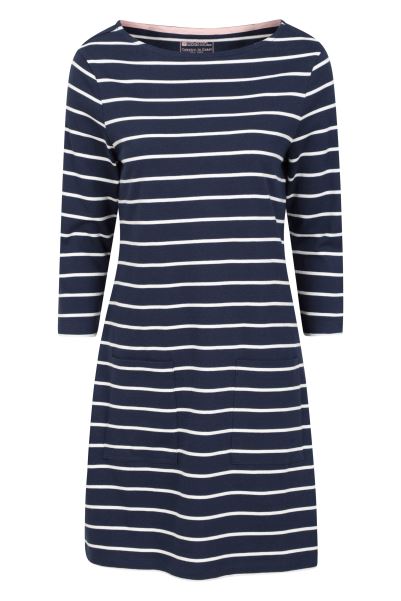 Lily Womens Organic Pocket Dress Navy Collection Mountain Warehouse