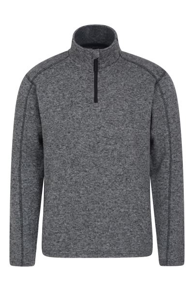 Grey Collections Idris Mens Half-Zip Fleece Mountain Warehouse