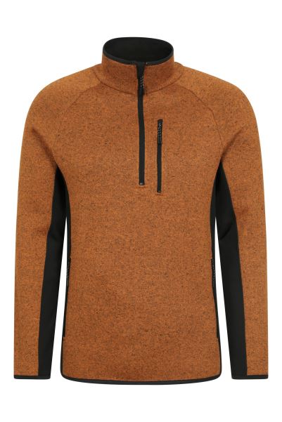 Collections Mustard Mountain Warehouse Treston Mens Half-Zip Fleece