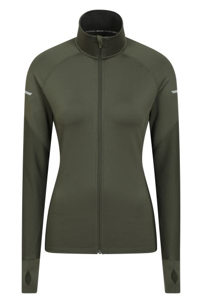 Kilo Womens Full Zip Midlayer Khaki Collections Mountain Warehouse