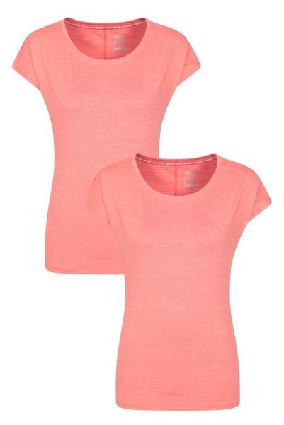 Panna Womens Uv T-Shirt 2-Pack Mountain Warehouse Coral Brands