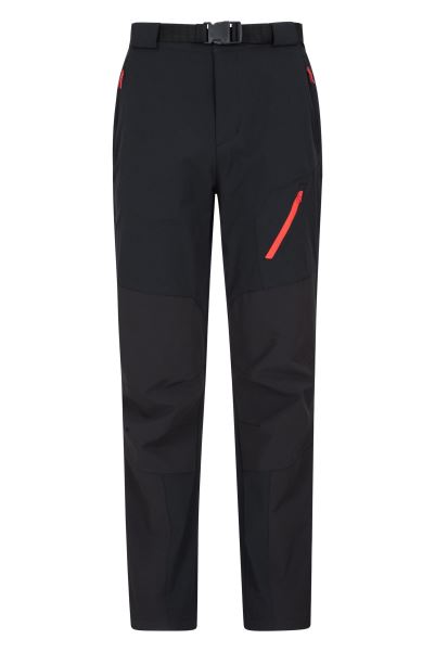 Forest Mens Water-Resistant Trekking Trousers Brand Black Mountain Warehouse