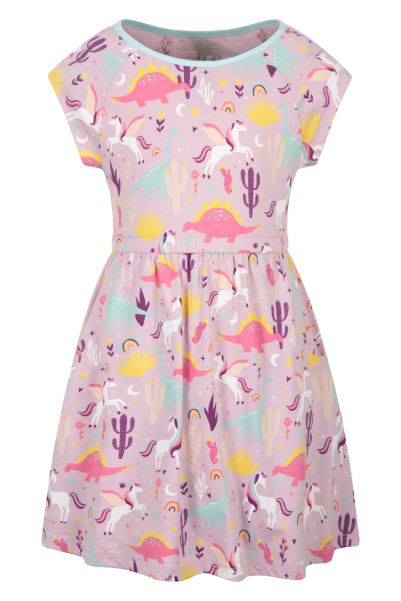 Mountain Warehouse Lilac Penelope Kids Organic Dress New