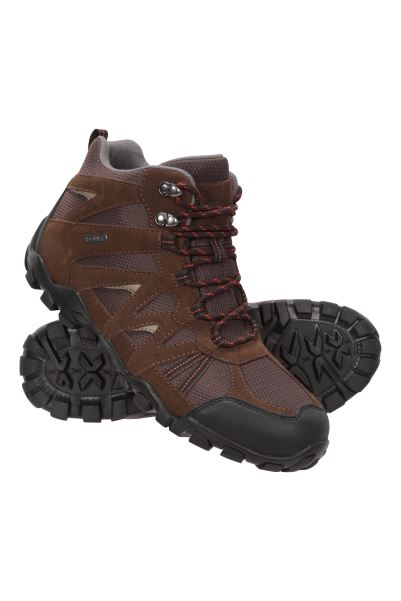 Brown Mountain Warehouse Belfour Mens Waterproof Walking Boots Best