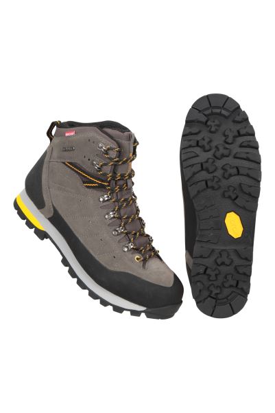 Grey Brands Mountain Warehouse Ultra Peak Mens Waterproof Boots