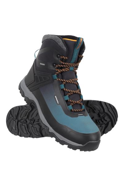 Black Collections Mountain Warehouse Polar Mens Ultra Ice Grip Boots