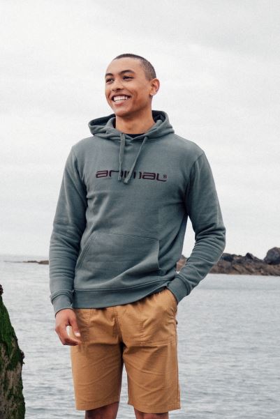 Mountain Warehouse Khaki Hot Animal Driver Mens Organic Hoodie