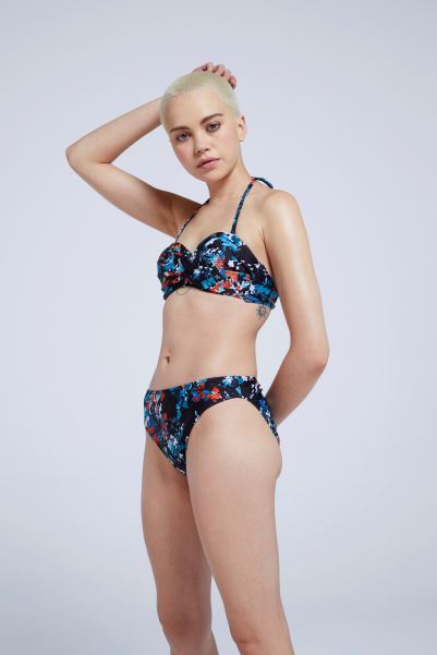 Mixed Animal Narla Womens Recycled Bikini Bottoms Original Mountain Warehouse