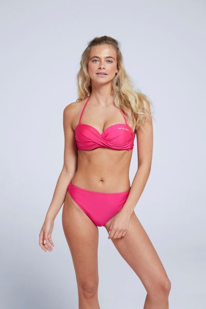 Animal Docks Bandeau Bikini Top Pink Hot Mountain Warehouse