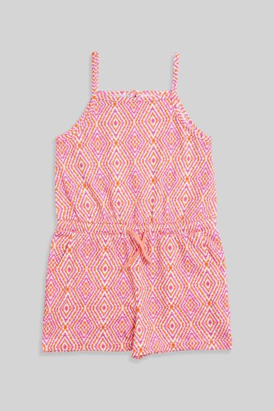 Animal Rosa Kids Organic Playsuit Pink Mountain Warehouse Brand