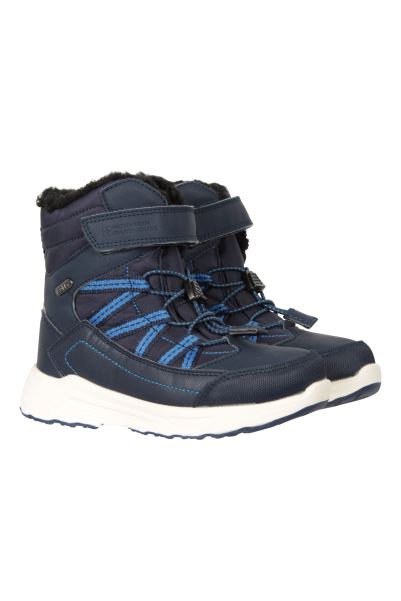 Navy Denver Kids Adaptive Waterproof Snow Boots Mountain Warehouse Brands