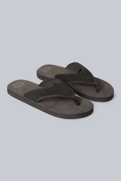 Animal Jekyl Mens Recycled Flip-Flops Jet-Black Hot Mountain Warehouse