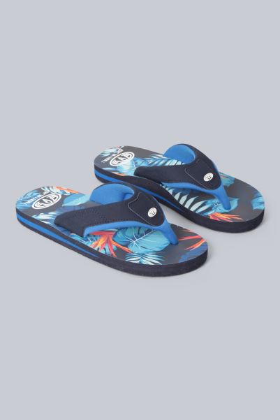 Mountain Warehouse Dark-Blue Animal Jekyl Kids Recycled Flip-Flops Brand