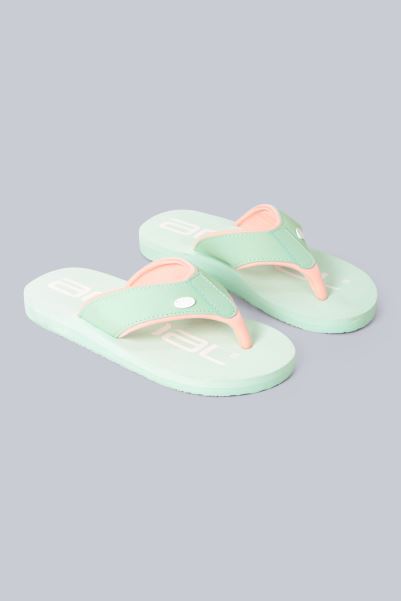 Animal Swish Kids Recycled Flip-Flops Origins Mountain Warehouse Pale-Green