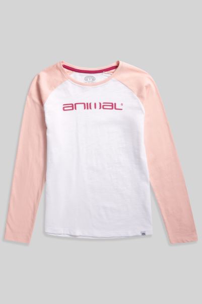 Mountain Warehouse Animal Sasha Kids Organic Logo T-Shirt Pink Best