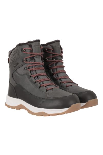 Tundra Womens Waterproof Snow Boots Khaki Mountain Warehouse Origin