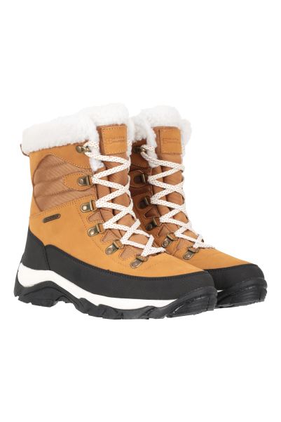 Innsbruck Womens Waterproof Snow Boots Mountain Warehouse Brown Collection