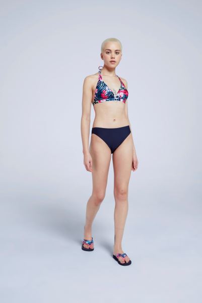 Mountain Warehouse Fashion Animal Poolside Womens Recycled Bikini Bottoms Navy