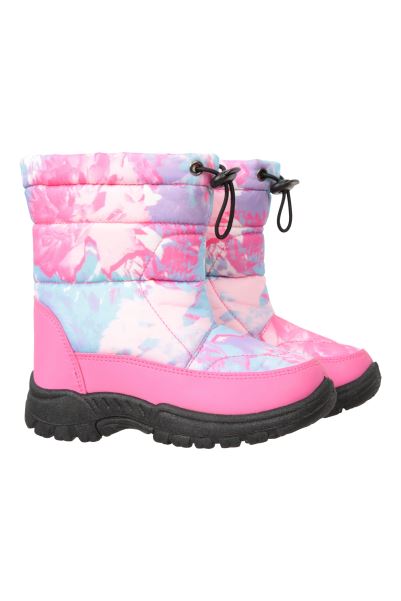 Caribou Toddler Adaptive Printed Snow Boots Mountain Warehouse Bright-Pink Best