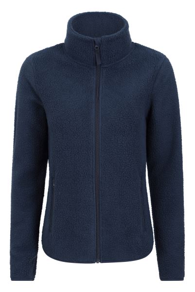 Dark-Blue Cosmos Womens Recycled Fleece Jacket Brands Mountain Warehouse