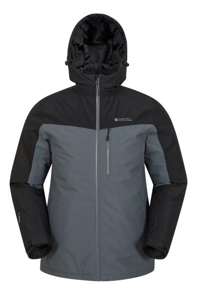 Mountain Warehouse Origins Brisk Ii Extreme Mens Padded Waterproof Jacket Grey
