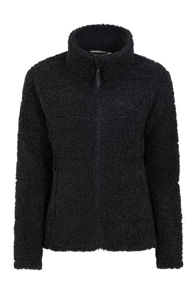 Trevisker Womens Fleece Bomber Jacket Collections Mountain Warehouse Jet-Black
