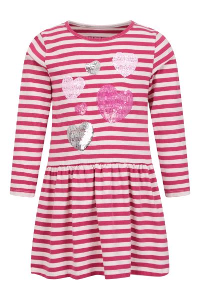 New Mountain Warehouse Burgundy Kids Drop Waist Dress