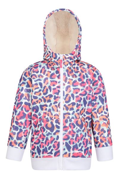 Collection Alpine Kids Printed Fleece Jacket Mountain Warehouse Leopard