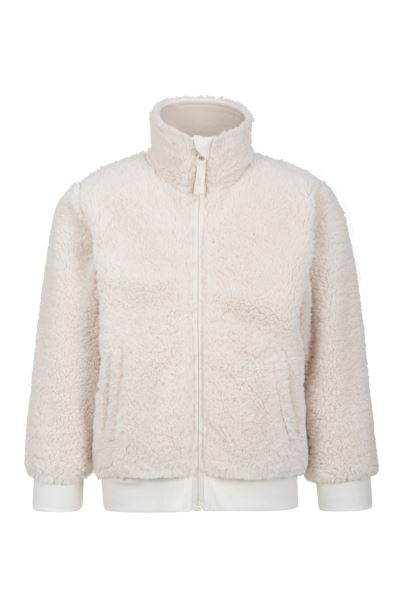 Mountain Warehouse Brand Cream Kids Fleece Bomber Jacket