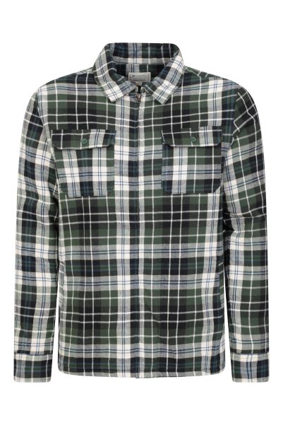 Stream Ii Mens Lined Flannel Shirt Khaki Mountain Warehouse Collection