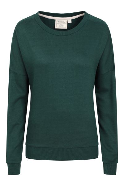 Dark-Green Original Mountain Warehouse Bamboo Womens Loungewear Sweatshirt