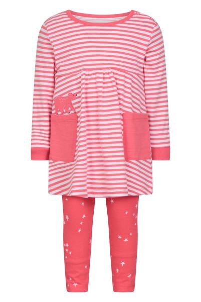 Mountain Warehouse Pink Baby Long Sleeve Dress Set Fashion