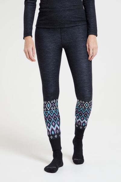 Fairisle Womens Merino Pants Mountain Warehouse Navy New