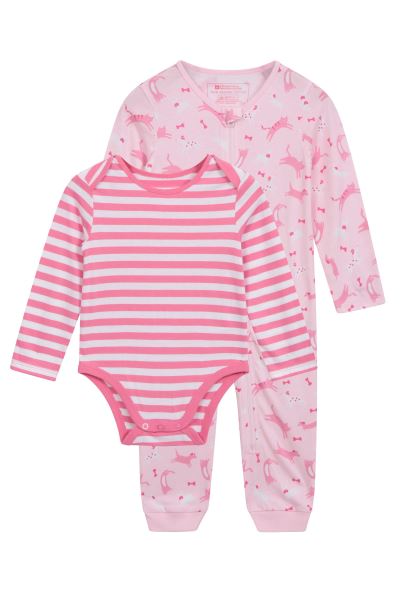 Light-Pink Mountain Warehouse Baby Organic Bodysuit Set Brands