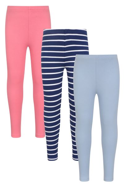 Navy Collections Mountain Warehouse Patterned Casual Kids Leggings 3-Pack