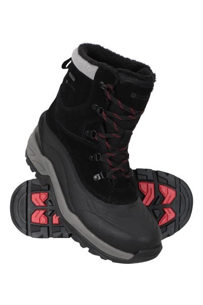 Mountain Warehouse Snowdon Extreme Mens Snow Boots Black Best