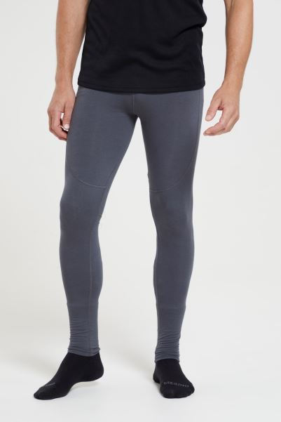 Mountain Warehouse Charcoal Ascend Mens Bamboo Base Layer Pants Origins