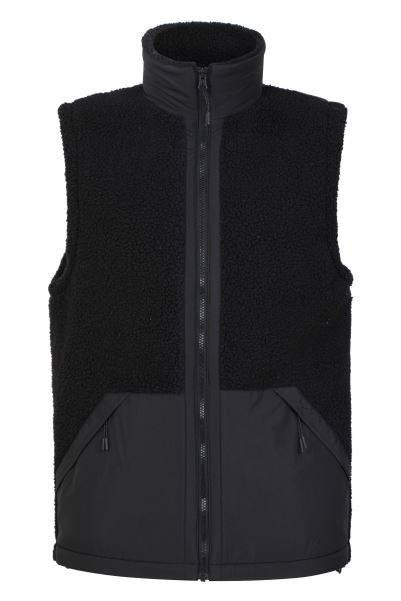Black Fashion Shoreline Mens Borg Hybrid Vest Mountain Warehouse