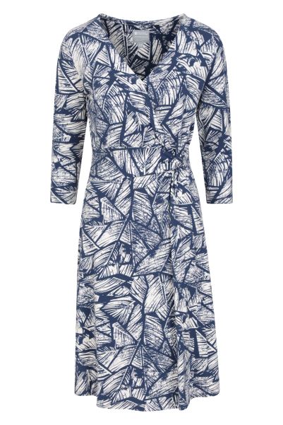 Original Dark-Blue Mountain Warehouse Phoenix Womens Jersey Wrap Dress