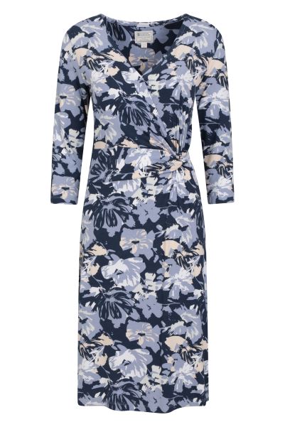 Blue Mountain Warehouse Collection Phoenix Womens Jersey Wrap Dress