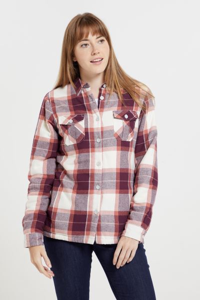 Mountain Warehouse Rust Ottawa Womens Sherpa Lined Shacket Origins