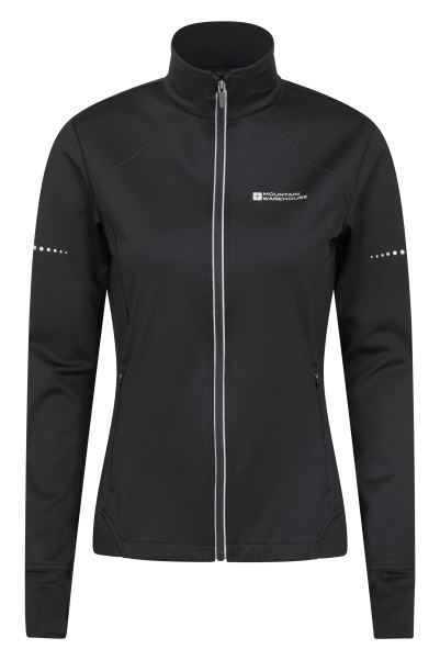 Mountain Warehouse Shift Womens Windproof Cycling Jacket Black Collections