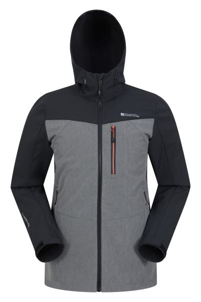 Attempt Mens Softshell Jacket Origin Black Mountain Warehouse