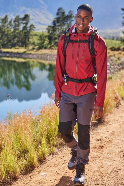 Dark-Red Mountain Warehouse Ninja Mens Lightweight Softshell Jacket Fashion