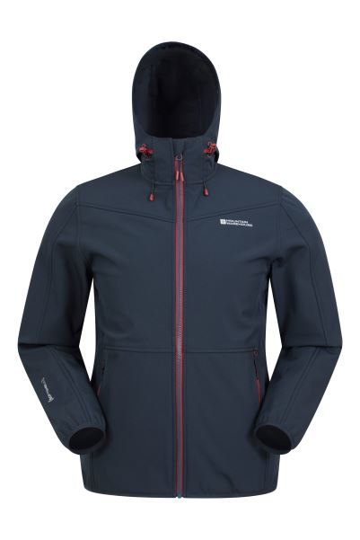 Dark-Blue Origins Mountain Warehouse Regan Mens Softshell Jacket